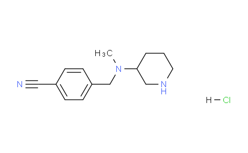 CAS No. 1353989-72-6, 4-((Methyl(piperidin-3-yl)amino)methyl)benzonitrile hydrochloride