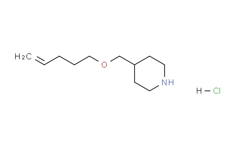 CAS No. 1219980-61-6, 4-((Pent-4-en-1-yloxy)methyl)piperidine hydrochloride