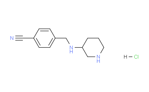 CAS No. 1353989-71-5, 4-((Piperidin-3-ylamino)methyl)benzonitrile hydrochloride