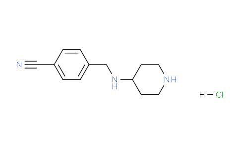 CAS No. 1353972-51-6, 4-((Piperidin-4-ylamino)methyl)benzonitrile hydrochloride