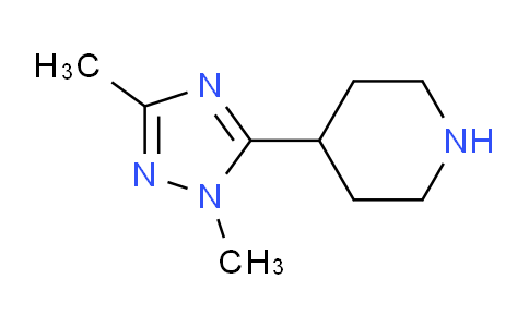 CAS No. 1251128-64-9, 4-(1,3-Dimethyl-1H-1,2,4-triazol-5-yl)piperidine