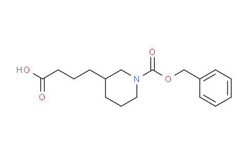 CAS No. 886365-57-7, 4-(1-((benzyloxy)carbonyl)piperidin-3-yl)butanoic acid