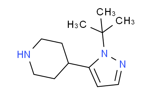 CAS No. 1502312-97-1, 4-(1-(tert-Butyl)-1H-pyrazol-5-yl)piperidine