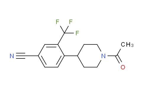 CAS No. 1956377-38-0, 4-(1-Acetylpiperidin-4-yl)-3-(trifluoromethyl)benzonitrile