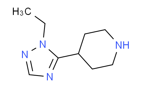 CAS No. 1247483-05-1, 4-(1-Ethyl-1H-1,2,4-triazol-5-yl)piperidine