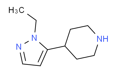 CAS No. 442876-34-8, 4-(1-Ethyl-1H-pyrazol-5-yl)piperidine