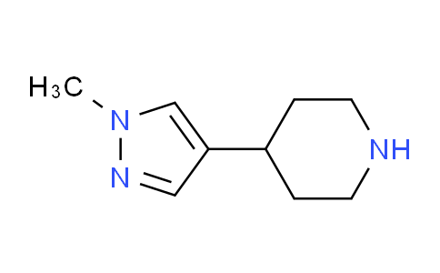 CAS No. 1138218-02-6, 4-(1-Methyl-1H-pyrazol-4-yl)piperidine