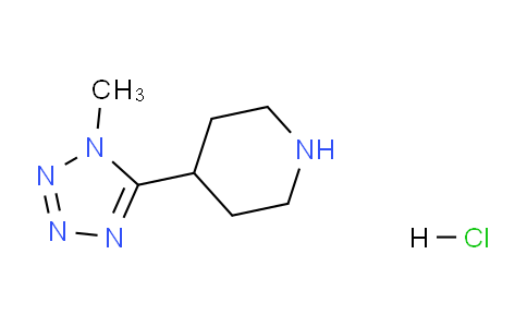 CAS No. 1020748-26-8, 4-(1-Methyl-1H-tetrazol-5-yl)piperidine hydrochloride