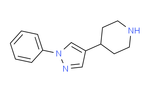 CAS No. 1225514-12-4, 4-(1-Phenyl-1H-pyrazol-4-yl)piperidine