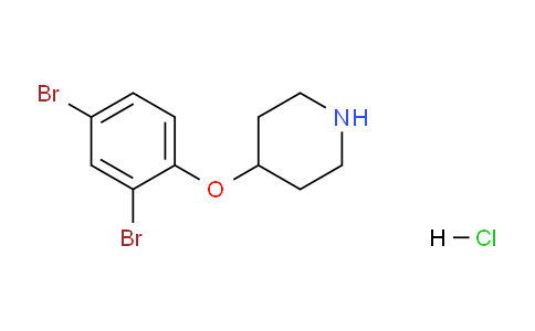 CAS No. 1219960-46-9, 4-(2,4-Dibromophenoxy)piperidine hydrochloride