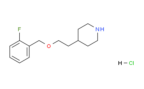 CAS No. 1219980-76-3, 4-(2-((2-Fluorobenzyl)oxy)ethyl)piperidine hydrochloride