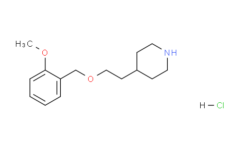 CAS No. 1219949-09-3, 4-(2-((2-Methoxybenzyl)oxy)ethyl)piperidine hydrochloride