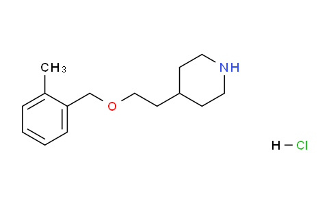 CAS No. 1220017-72-0, 4-(2-((2-Methylbenzyl)oxy)ethyl)piperidine hydrochloride