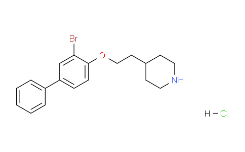 CAS No. 1220016-31-8, 4-(2-((3-Bromo-[1,1'-biphenyl]-4-yl)oxy)ethyl)piperidine hydrochloride