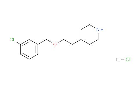 CAS No. 1220031-58-2, 4-(2-((3-Chlorobenzyl)oxy)ethyl)piperidine hydrochloride
