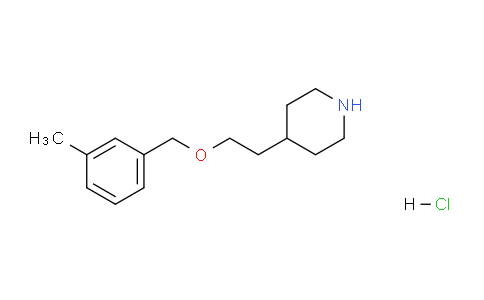 CAS No. 1220031-25-3, 4-(2-((3-Methylbenzyl)oxy)ethyl)piperidine hydrochloride