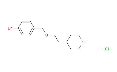 CAS No. 1220016-47-6, 4-(2-((4-Bromobenzyl)oxy)ethyl)piperidine hydrochloride