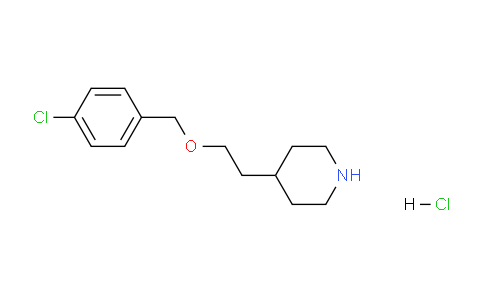CAS No. 1219968-01-0, 4-(2-((4-Chlorobenzyl)oxy)ethyl)piperidine hydrochloride