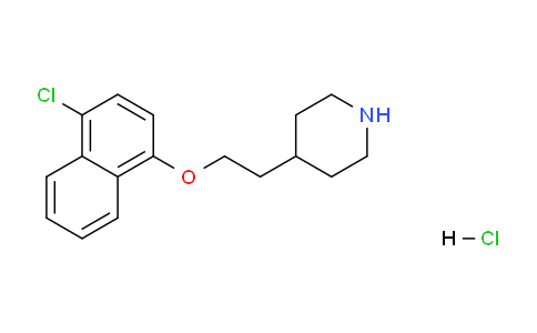 CAS No. 1220029-44-6, 4-(2-((4-Chloronaphthalen-1-yl)oxy)ethyl)piperidine hydrochloride