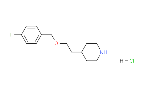 CAS No. 1219967-84-6, 4-(2-((4-Fluorobenzyl)oxy)ethyl)piperidine hydrochloride