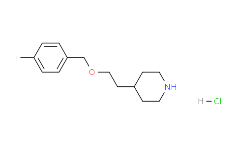 CAS No. 1220017-56-0, 4-(2-((4-Iodobenzyl)oxy)ethyl)piperidine hydrochloride
