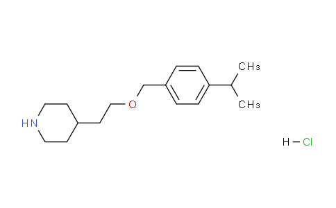 CAS No. 1219971-74-0, 4-(2-((4-Isopropylbenzyl)oxy)ethyl)piperidine hydrochloride