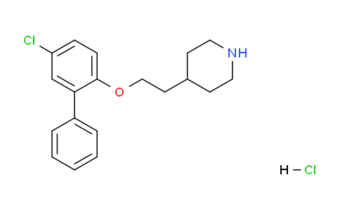 CAS No. 1220034-08-1, 4-(2-((5-Chloro-[1,1'-biphenyl]-2-yl)oxy)ethyl)piperidine hydrochloride