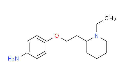 CAS No. 919041-00-2, 4-(2-(1-Ethylpiperidin-2-yl)ethoxy)aniline