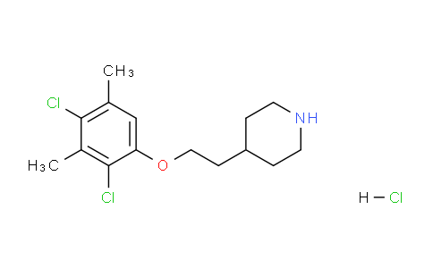 CAS No. 1219972-19-6, 4-(2-(2,4-Dichloro-3,5-dimethylphenoxy)ethyl)piperidine hydrochloride