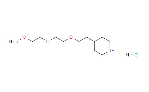 CAS No. 1220031-48-0, 4-(2-(2-(2-Methoxyethoxy)ethoxy)ethyl)piperidine hydrochloride