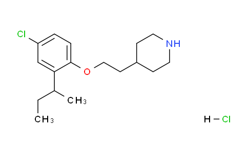 CAS No. 1219956-93-0, 4-(2-(2-(sec-Butyl)-4-chlorophenoxy)ethyl)piperidine hydrochloride