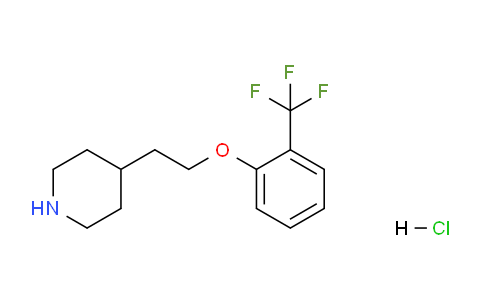 CAS No. 1219960-72-1, 4-(2-(2-(Trifluoromethyl)phenoxy)ethyl)piperidine hydrochloride