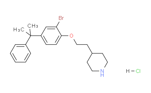 CAS No. 1220029-82-2, 4-(2-(2-Bromo-4-(2-phenylpropan-2-yl)phenoxy)ethyl)piperidine hydrochloride