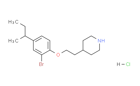 CAS No. 1219956-86-1, 4-(2-(2-Bromo-4-(sec-butyl)phenoxy)ethyl)piperidine hydrochloride