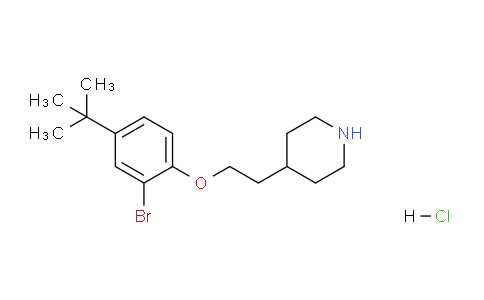CAS No. 1220029-64-0, 4-(2-(2-Bromo-4-(tert-butyl)phenoxy)ethyl)piperidine hydrochloride