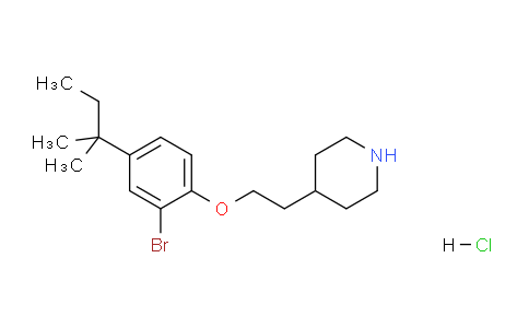 CAS No. 1219979-60-8, 4-(2-(2-Bromo-4-(tert-pentyl)phenoxy)ethyl)piperidine hydrochloride