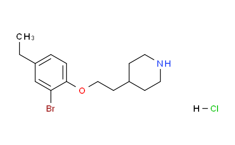 CAS No. 1219964-58-5, 4-(2-(2-Bromo-4-ethylphenoxy)ethyl)piperidine hydrochloride