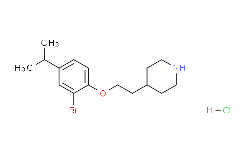 CAS No. 1219948-98-7, 4-(2-(2-Bromo-4-isopropylphenoxy)ethyl)piperidine hydrochloride