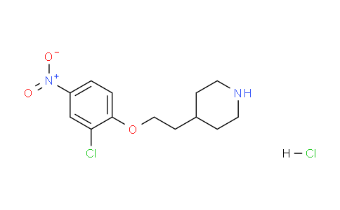 CAS No. 1220032-55-2, 4-(2-(2-Chloro-4-nitrophenoxy)ethyl)piperidine hydrochloride