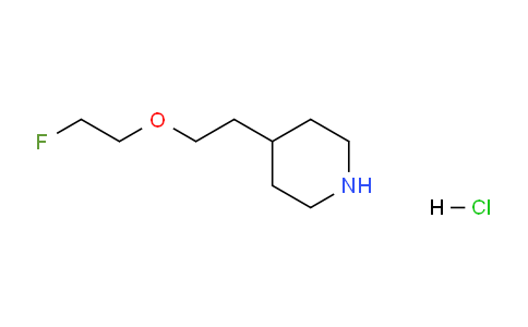 CAS No. 1219967-26-6, 4-(2-(2-Fluoroethoxy)ethyl)piperidine hydrochloride