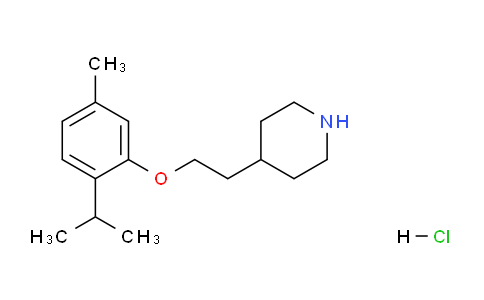 CAS No. 1219981-02-8, 4-(2-(2-Isopropyl-5-methylphenoxy)ethyl)piperidine hydrochloride