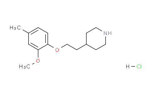 CAS No. 1220029-32-2, 4-(2-(2-Methoxy-4-methylphenoxy)ethyl)piperidine hydrochloride