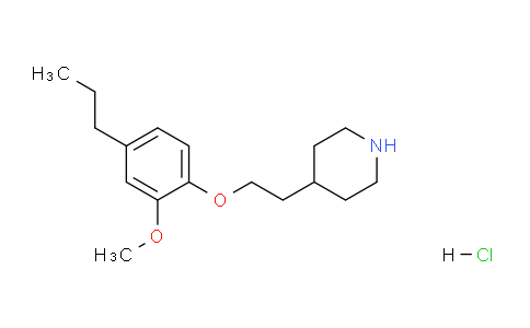 CAS No. 1220030-26-1, 4-(2-(2-Methoxy-4-propylphenoxy)ethyl)piperidine hydrochloride