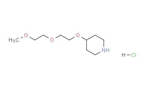 CAS No. 1220021-51-1, 4-(2-(2-Methoxyethoxy)ethoxy)piperidine hydrochloride