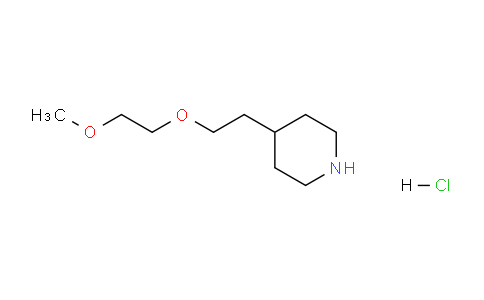CAS No. 1219971-84-2, 4-(2-(2-Methoxyethoxy)ethyl)piperidine hydrochloride