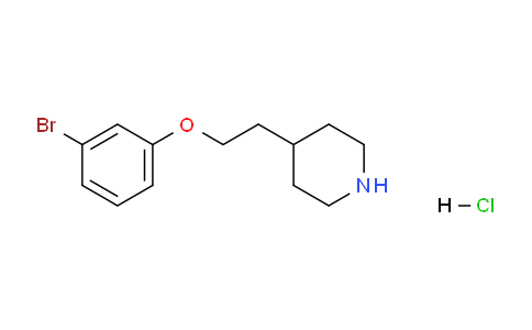 CAS No. 1220031-82-2, 4-(2-(3-Bromophenoxy)ethyl)piperidine hydrochloride