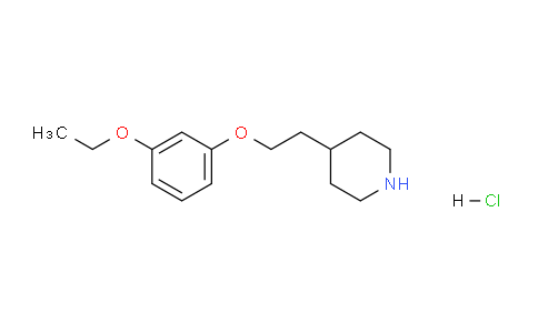 CAS No. 1219982-71-4, 4-(2-(3-Ethoxyphenoxy)ethyl)piperidine hydrochloride