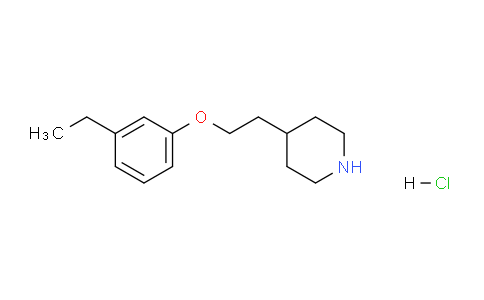 CAS No. 1220032-03-0, 4-(2-(3-Ethylphenoxy)ethyl)piperidine hydrochloride