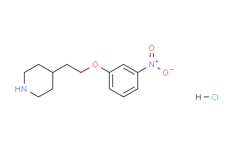 CAS No. 1220029-77-5, 4-(2-(3-Nitrophenoxy)ethyl)piperidine hydrochloride
