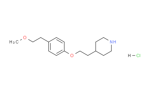 CAS No. 1219964-34-7, 4-(2-(4-(2-Methoxyethyl)phenoxy)ethyl)piperidine hydrochloride